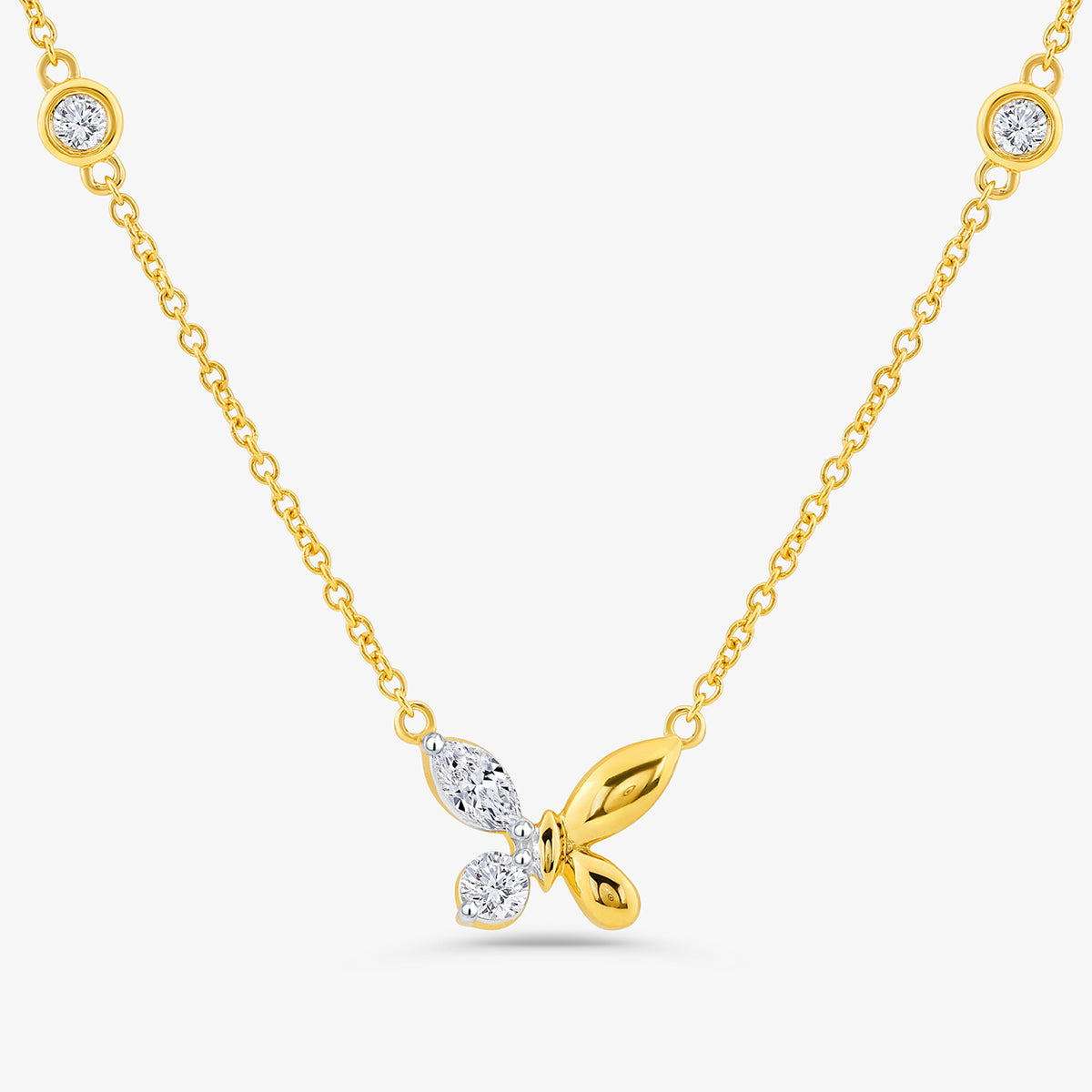 BUTTERFLY <span>Charm Diamond</span>NECKLET