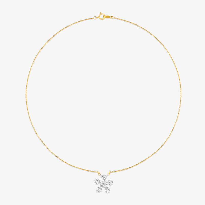 The Daisy Glow Diamond Necklet by Keemti Jewels adds playful elegance and sparkle to your everyday look.