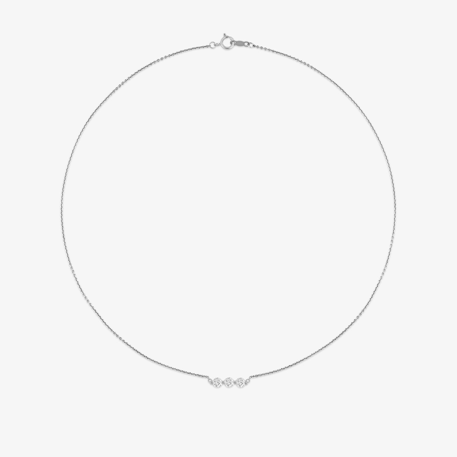 Trio Harmony Diamond Necklet