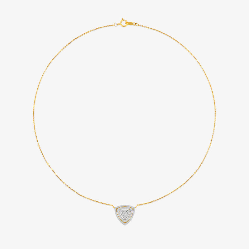 Luna Shield Diamond Necklet