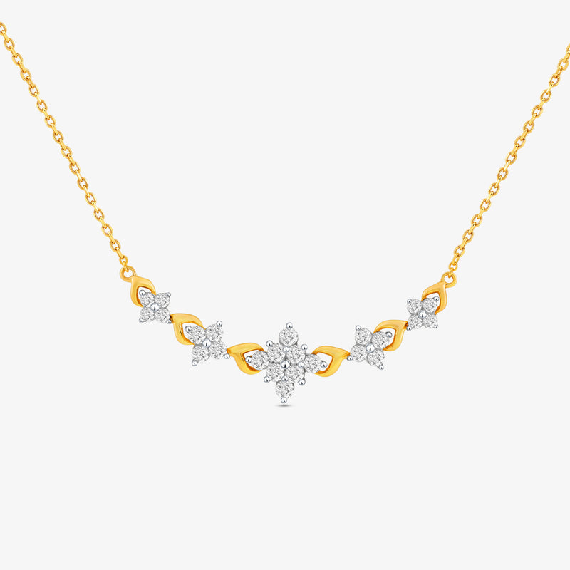 Petal Symphony Diamond Necklet