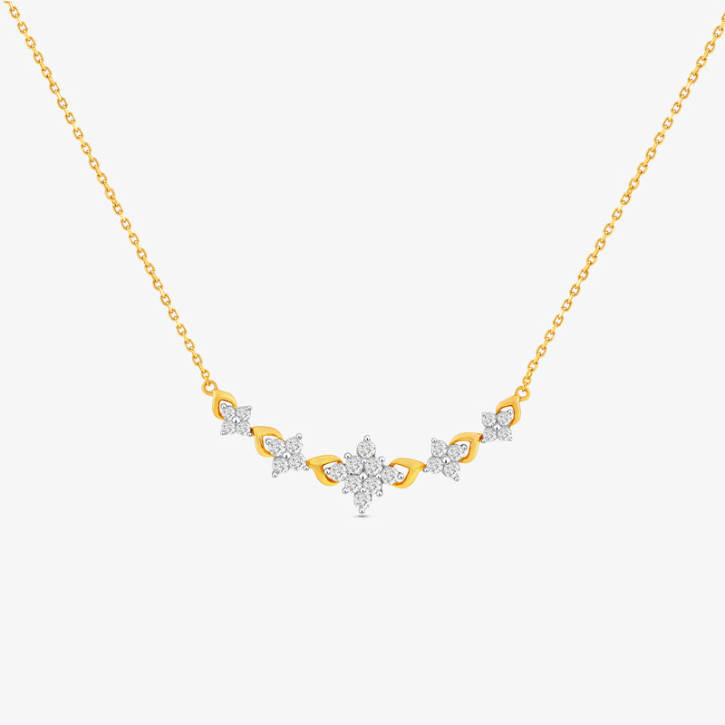 Petal Symphony Diamond Necklet