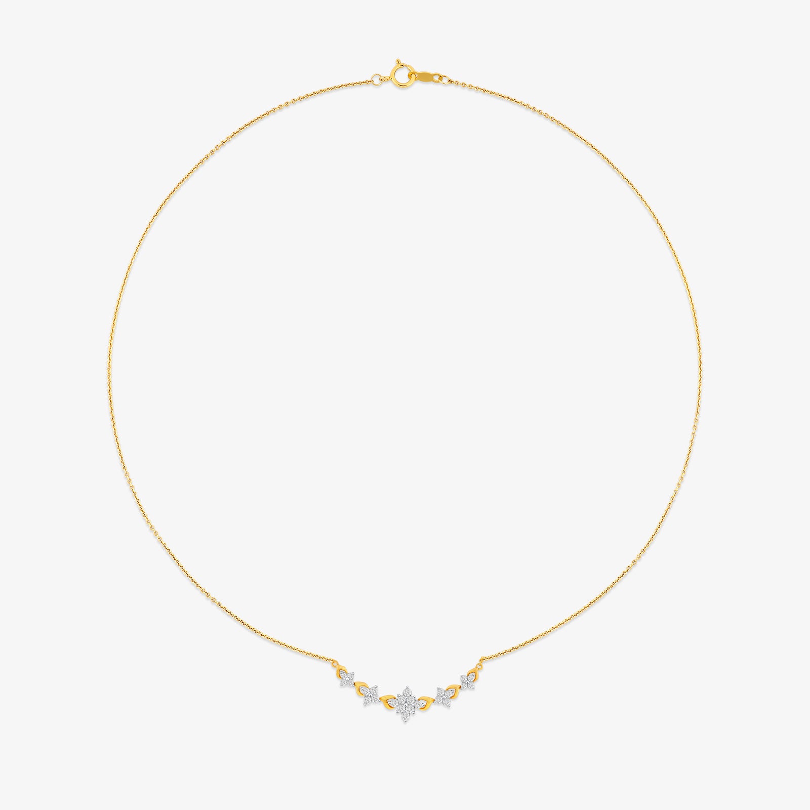 Petal Symphony Diamond Necklet