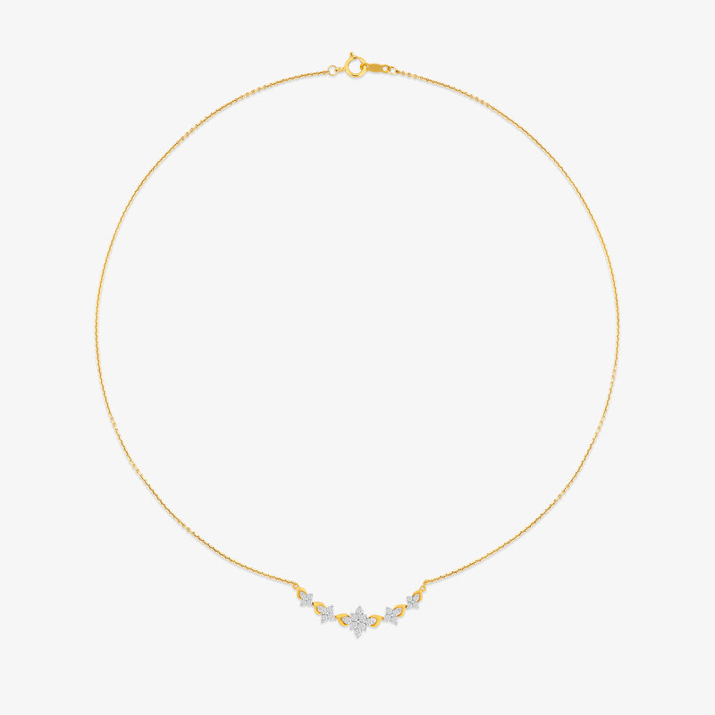 Petal Symphony Diamond Necklet
