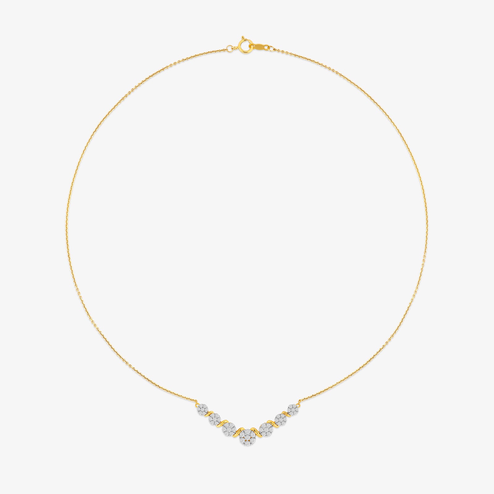 Bloomline Solitaire Necklet
