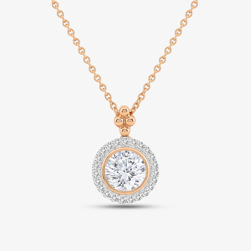 The Grace Halo Diamond Pendant by Keemti Jewels adds timeless elegance to your workwear jewelry collection.