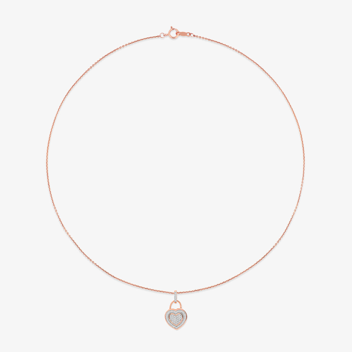 VANYA<span> Heart Halo Diamond</span>NECKLET