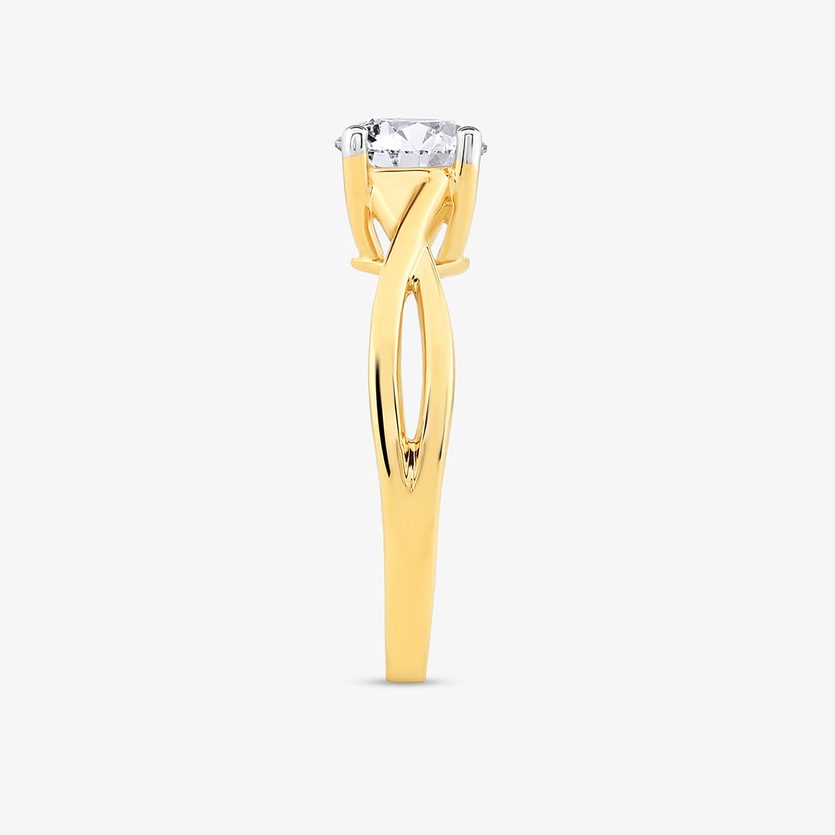 SERENE<span> Swirl Solitaire </span>RING
