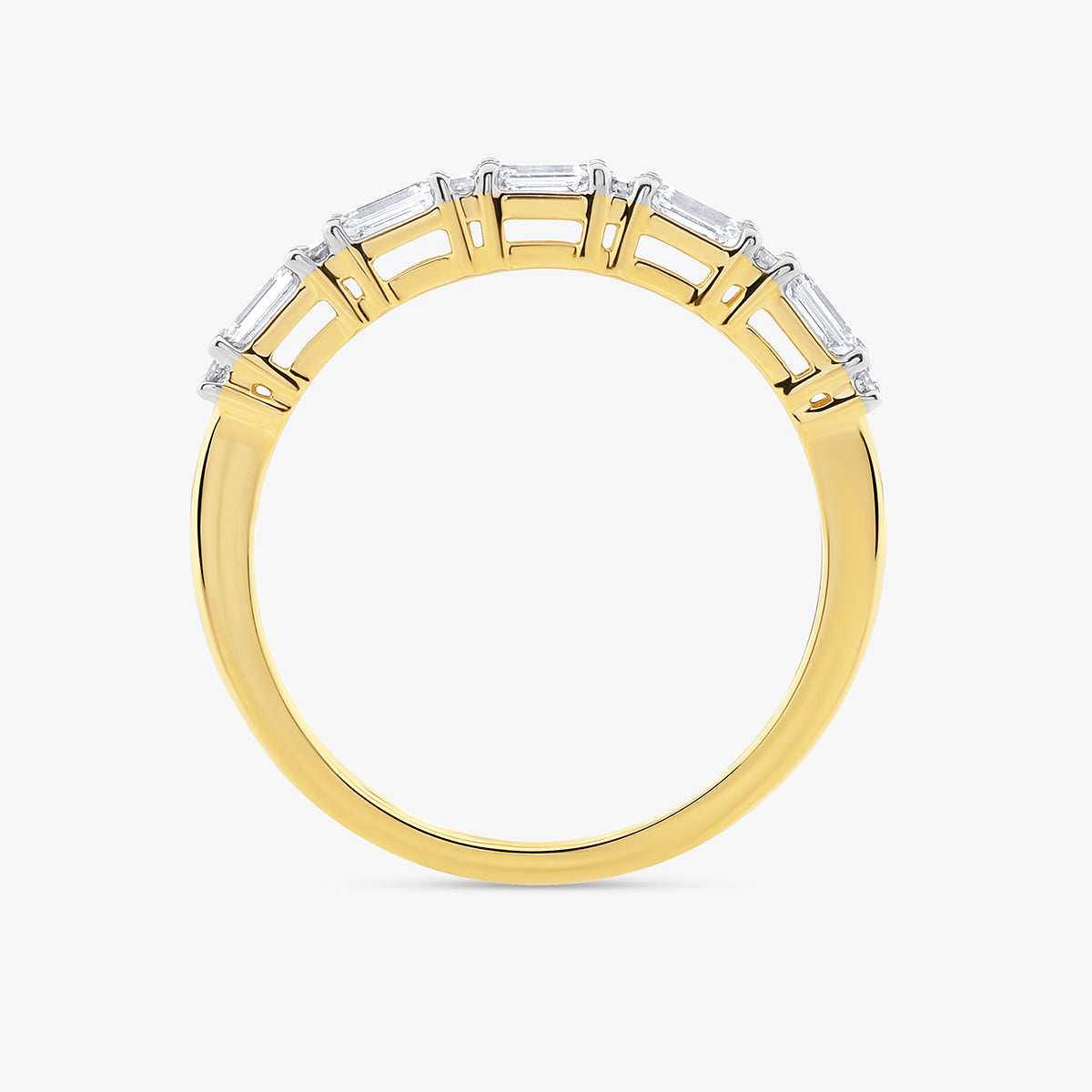 GRIDLINE<span> Emerald Cut Diamond </span>BAND