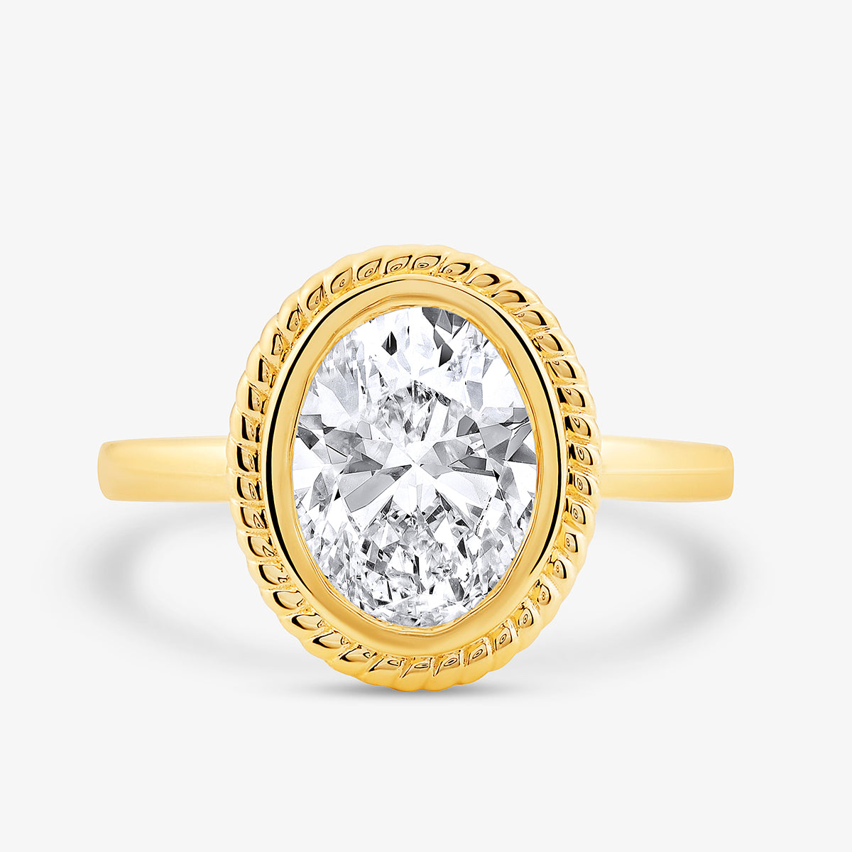 AURA <span>Rope Oval Diamond </span>RING