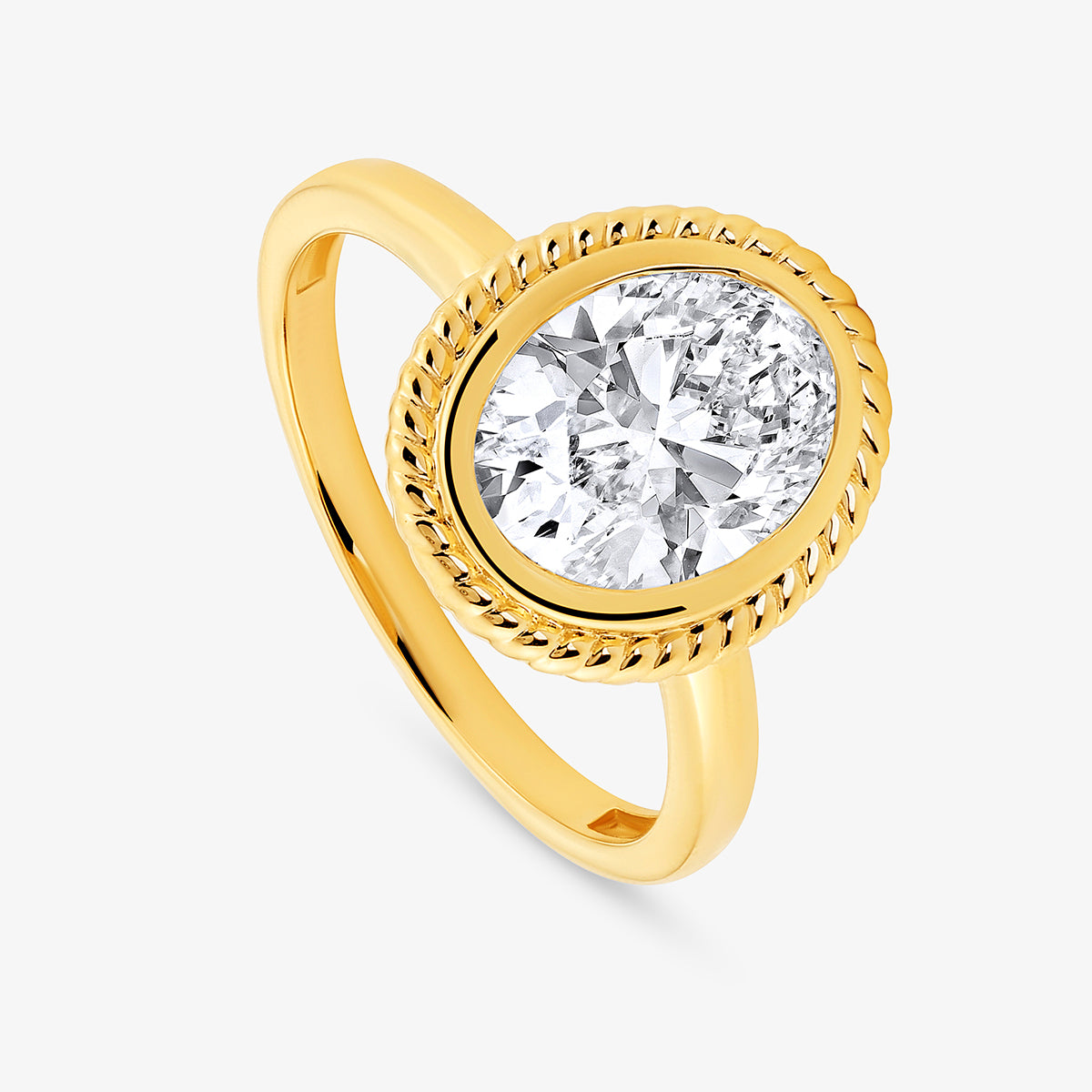AURA <span>Rope Oval Diamond </span>RING