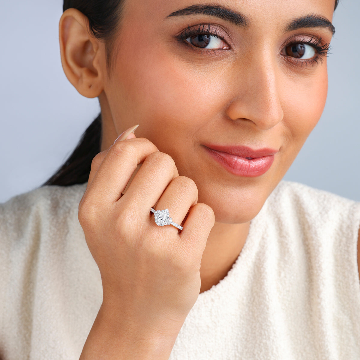 DEWDROP<span> Bloom Diamond Promise </span>RING