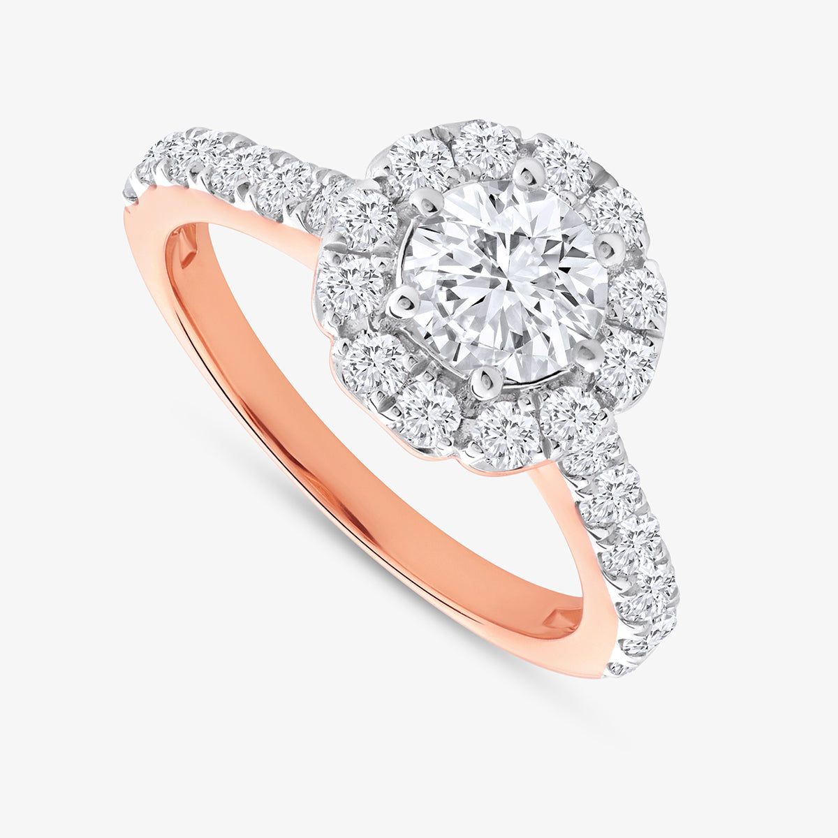 FOREVER<span> In Bloom Halo Diamond </span>RING