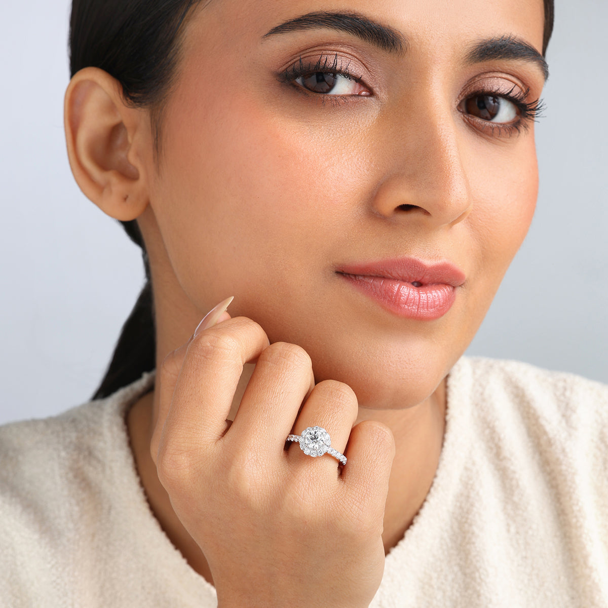 FOREVER<span> In Bloom Halo Diamond </span>RING