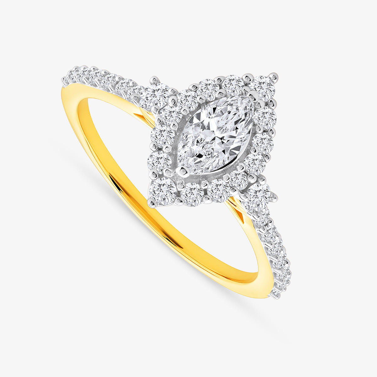 ETERNAL<span> Halo Marquise Solitaire </span>RING