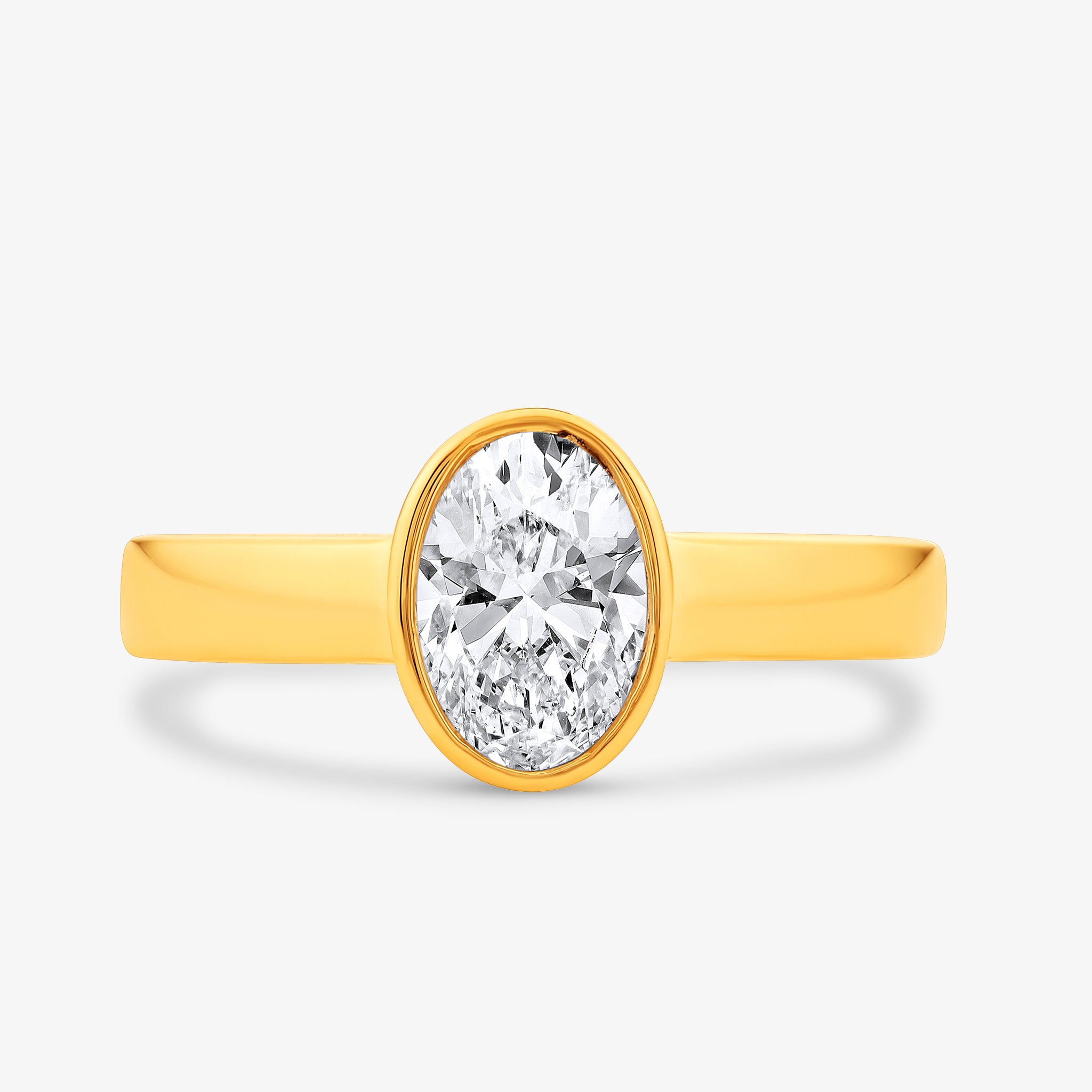 CLASSIC Oval Mens Solitaire RING