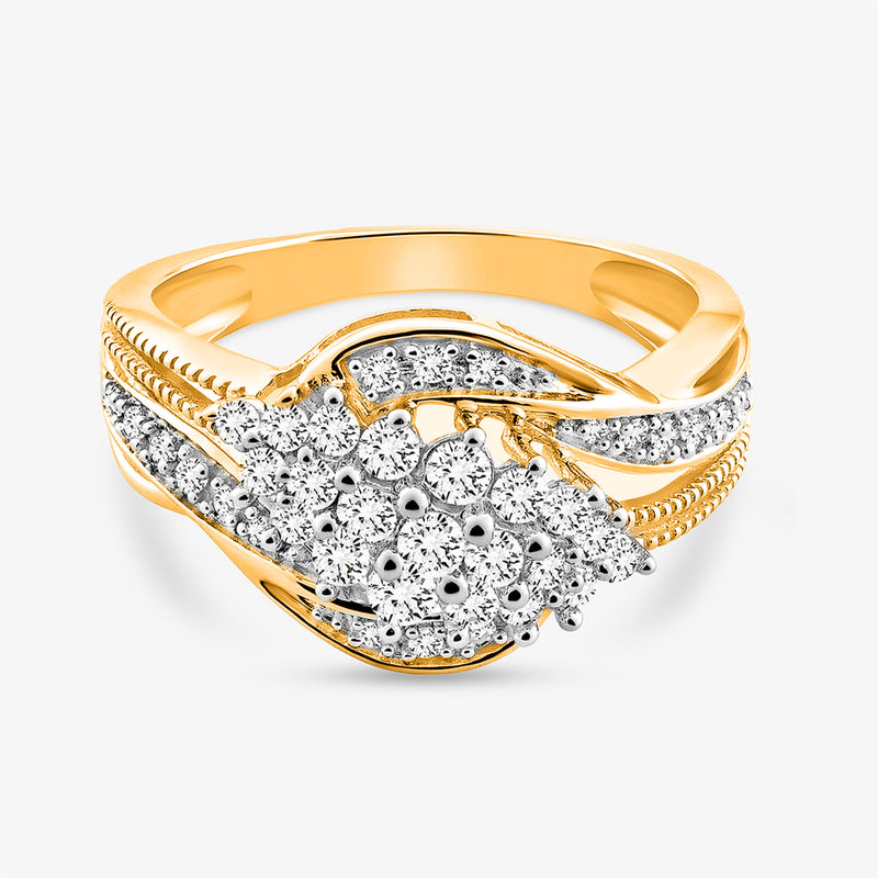 Intertwined Sparkle Ring