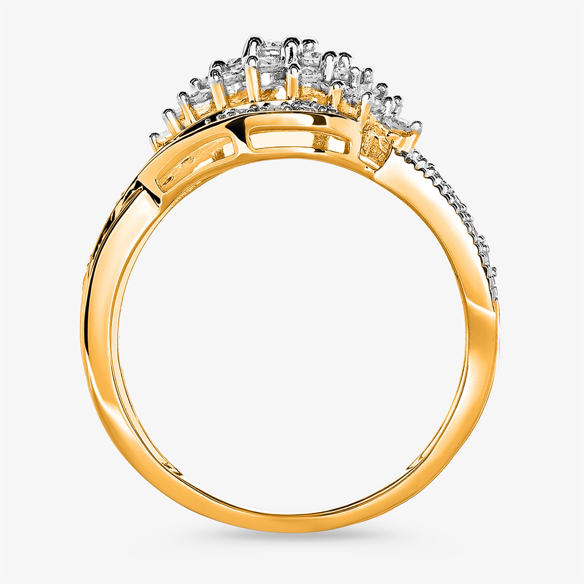 Intertwined Sparkle Ring