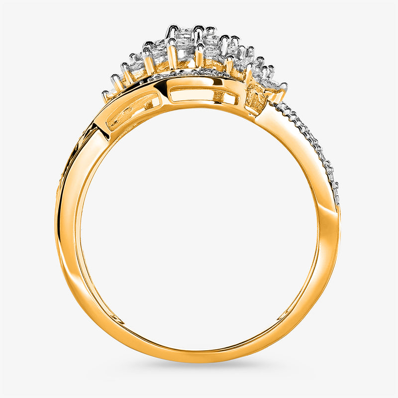 Intertwined Sparkle Ring