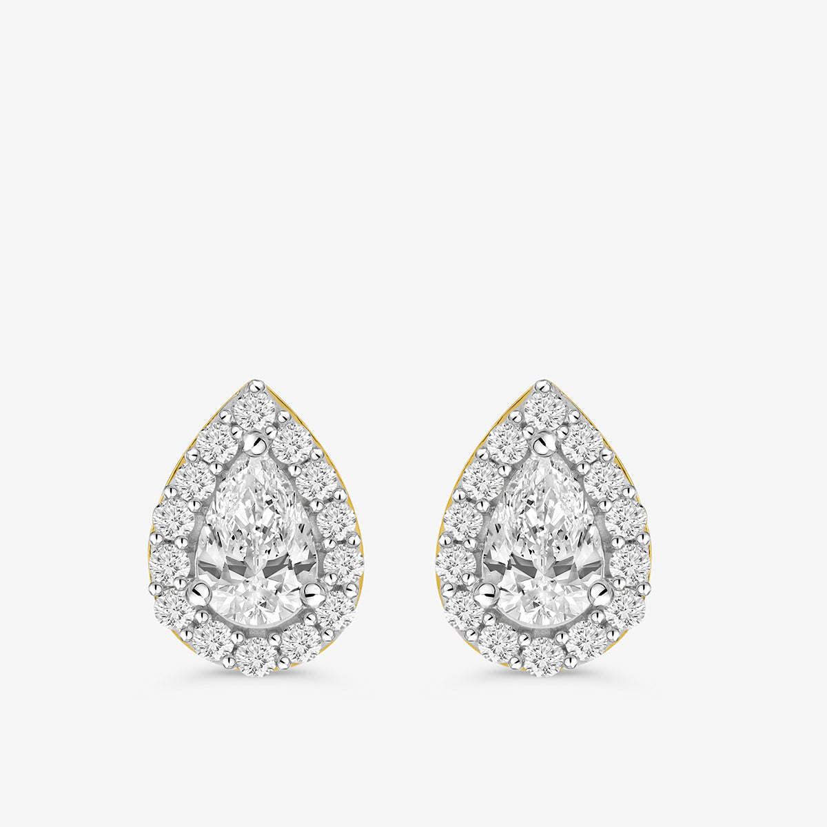 PEAR <span>Solitaire Stud </span>EARRINGS