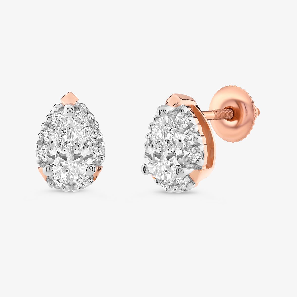 CLASSIC<span> Halo Solitaire Stud </span>EARRINGS