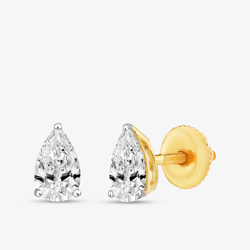 Pearluxe Solitaire Stud Earrings