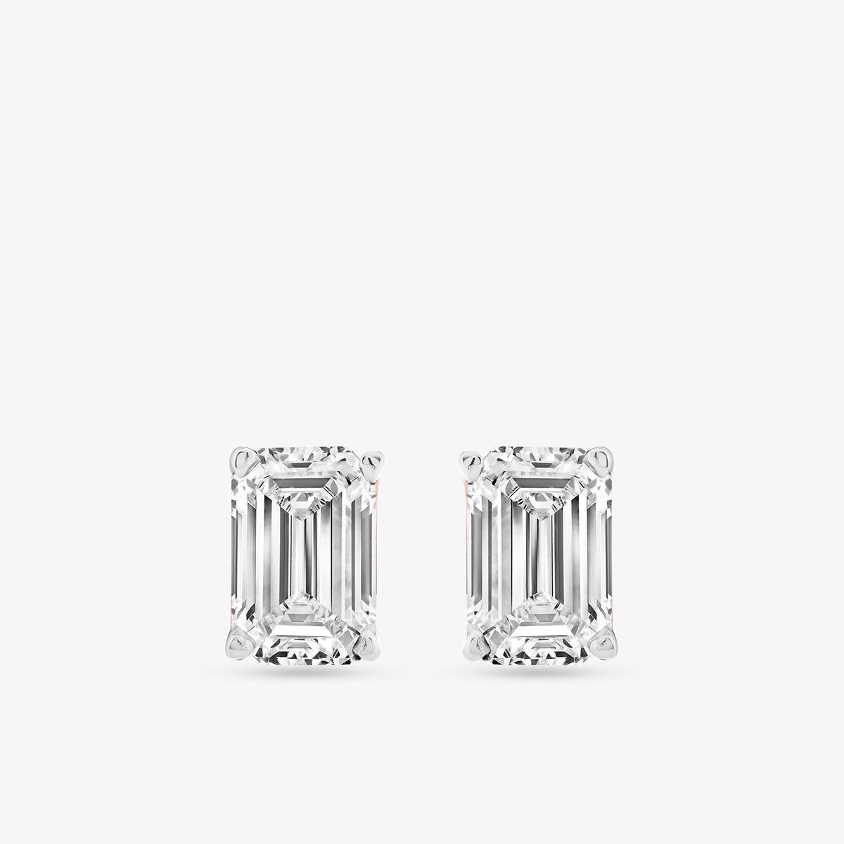 EMERALD<span> Solitaire Stud </span>EARRINGS