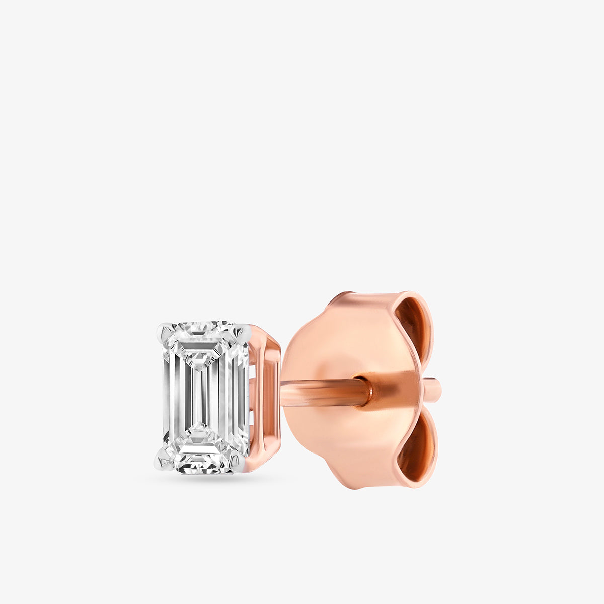 EMERALD<span> Solitaire Stud </span>EARRINGS