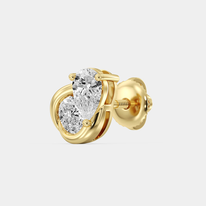 Pure Embrace Diamond Stud Earrings