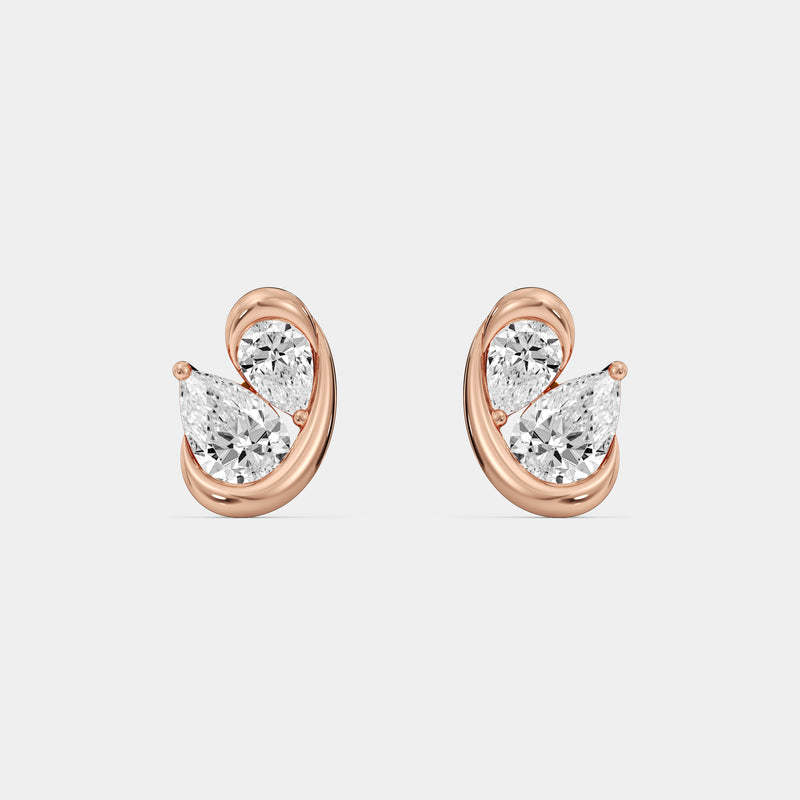 Infinite Hug Diamond Stud Earrings