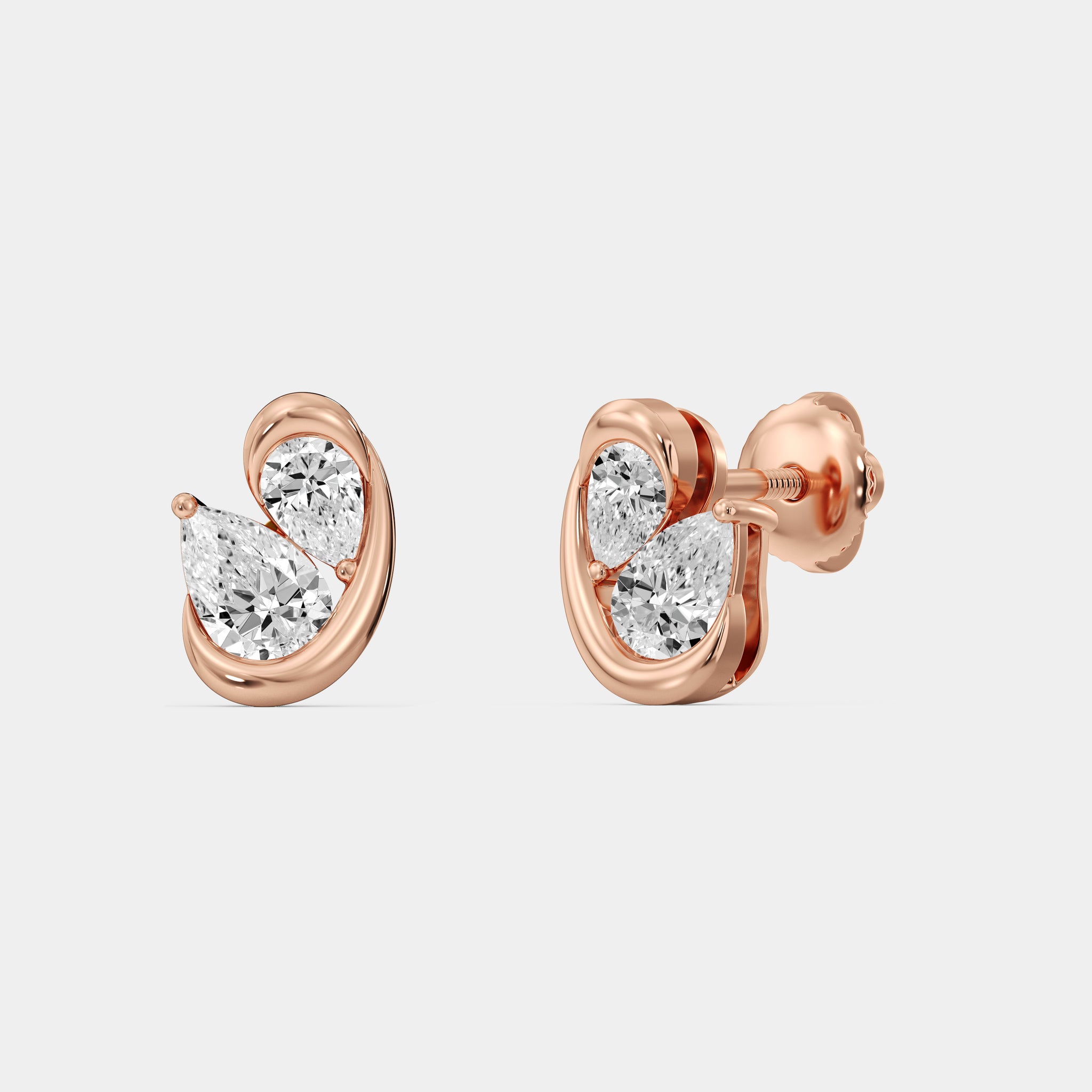 Modern Diamond Earrings