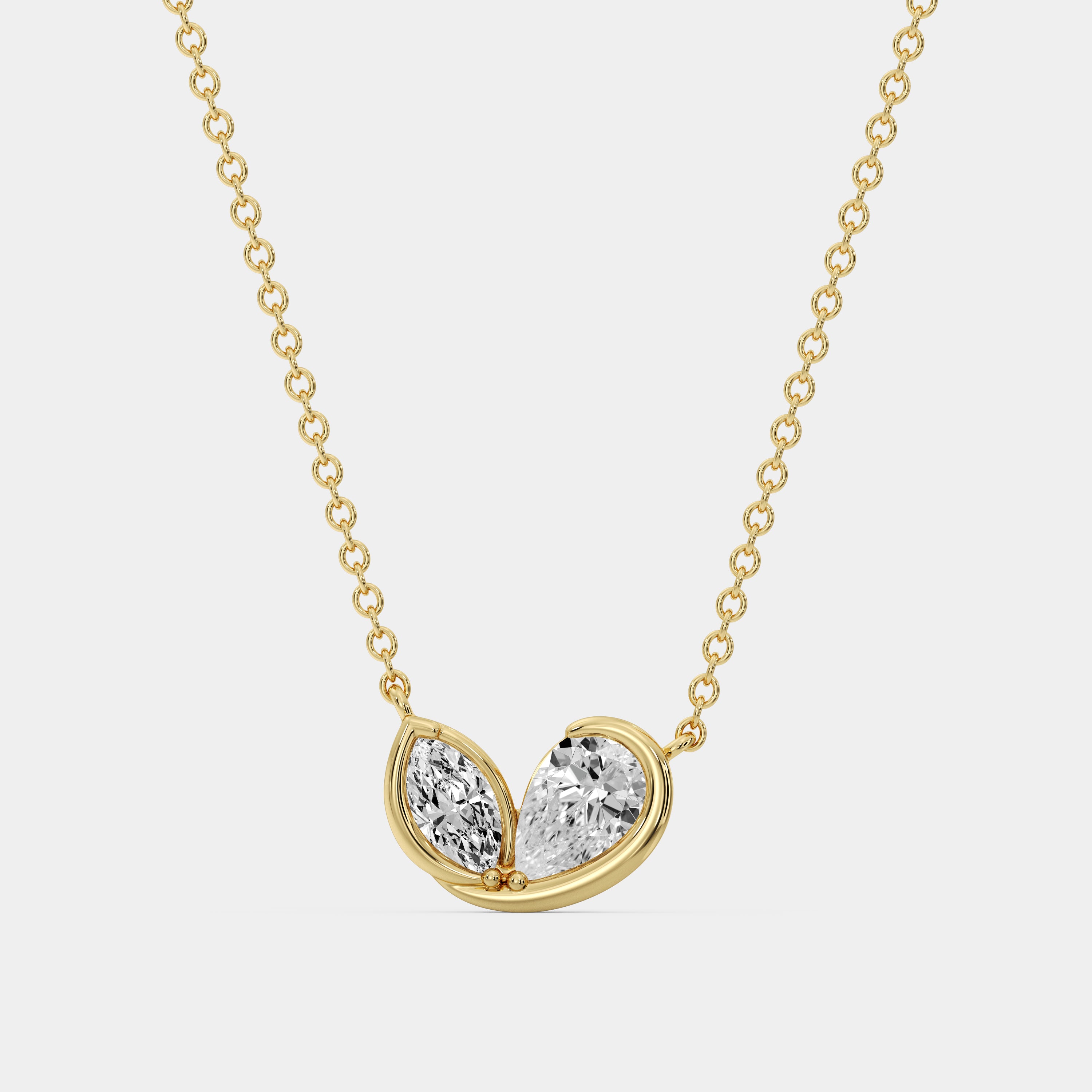 GOLDEN <span>Petal Bond Diamond</span> NECKLET