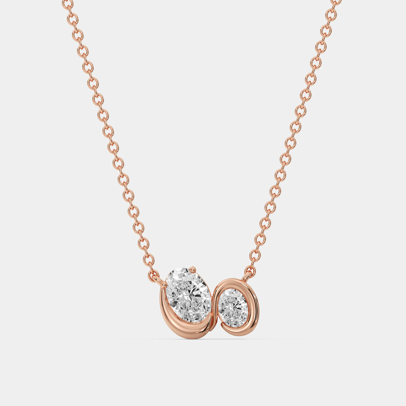 Close Nest Diamond Necklet