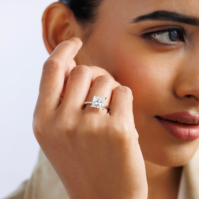 Timeless Princess Cut Solitaire Ring